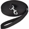 Laisse Pour Chien (5m Noir), Laisse De Dressage Chien Avec Poignée Longe Chien Longue Sangle En Nylon Mains Libre Pour Petits à Grands Chiens Animal De Compagnie Promenade Jogging
