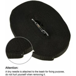 Laisse Pour Chien (5m Noir), Laisse De Dressage Chien Avec Poignée Longe Chien Longue Sangle En Nylon Mains Libre Pour Petits à Grands Chiens Animal De Compagnie Promenade Jogging 7 Laisse Pour Chien (5m Noir), Laisse De Dressage Chien Avec Poignée Longe Chien Longue Sangle En Nylon Mains Libre Pour Petits à Grands Chiens Animal De Compagnie Promenade Jogging -Promos Patto Chou Boutique 100342065 3