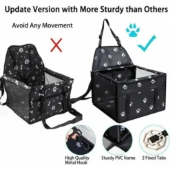 Dog Car Seat Siège D'auto Pour Chien Siège D'auto Rehausseur Pour Chien De Compagnie Avec Laisse De Sécurité à Clip Et Couverture Pour Chien,Parfait Pour Les Petits Animaux 9 Dog Car Seat Siège D'auto Pour Chien Siège D'auto Rehausseur Pour Chien De Compagnie Avec Laisse De Sécurité à Clip Et Couverture Pour Chien,Parfait Pour Les Petits Animaux -Promos Patto Chou Boutique 100342827 5
