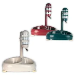 Distributeur Eau 500 Ml Couleurs Panachees 2 Bols 33.5 X 25 X 43 Cm