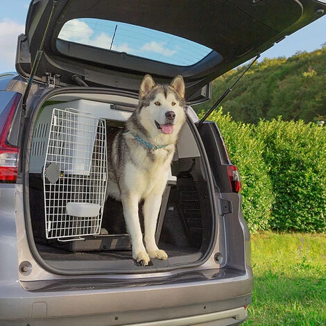Ferplast ATLAS 70 Transport Pour Chiens De Grande Taille. Variante ATLAS 70 - Mesures: 68.5 X 101 X H 75.5 Cm - Gris 4 Ferplast ATLAS 70 Transport Pour Chiens De Grande Taille. Variante ATLAS 70 - Mesures: 68.5 X 101 X H 75.5 Cm - Gris – Image 4