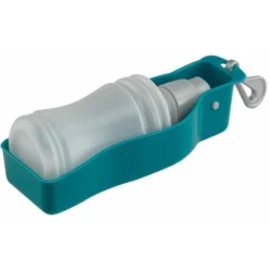 Ferplast Abreuvoir De Voyage Gourde De Voyage Pour Chiens Et Chats . Variante PA 5505 - Mesures: 19.5 X 6.7 X H 6.2 Cm - 0.25 L - Bleu