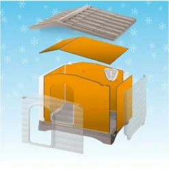 Ferplast Panneaux Isolants DOGVILLA Kit De Panneaux D'isolation Pour Niches Dogvilla. Variante 70 - Mesures: 62 X 43 X H 8 Cm - -Promos Patto Chou Boutique 12572997 3