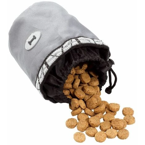 Ferplast DOG TREATS BAG Sachet Porte-croquettes à Chiens. Deux Tailles.. Variante SMALL - Mesures: Ø 12 X 13 Cm - Noir 2 Ferplast DOG TREATS BAG Sachet Porte-croquettes à Chiens. Deux Tailles.. Variante SMALL - Mesures: Ø 12 X 13 Cm - Noir – Image 2