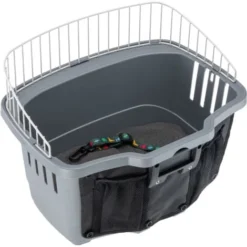 Ferplast ATLAS BIKE 20 RAPID Panier Pour Vélo Pour Chiens De Petite Taille Avec Système De Fixation Et De Décrochage - Taille 20. Variante ATLAS BIKE 20 RAPID - Mesures: 47 X 35.5 X H 34.5 Cm - Gris -Promos Patto Chou Boutique 12573068 3