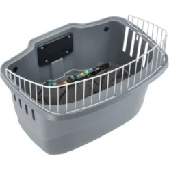 Ferplast ATLAS BIKE 20 RAPID Panier Pour Vélo Pour Chiens De Petite Taille Avec Système De Fixation Et De Décrochage - Taille 20. Variante ATLAS BIKE 20 RAPID - Mesures: 47 X 35.5 X H 34.5 Cm - Gris -Promos Patto Chou Boutique 12573068 4