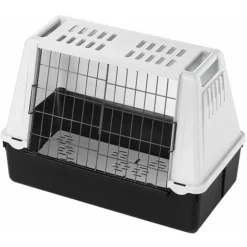 Ferplast ATLAS CAR Transport Pour Chiens Pour Des Voyages En Voiture. Différentes Tailles.. Variante MINI - Mesures: 72 X 41 X H 51 Cm - Gris