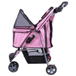 Bc-elec - 5663-0015Apink Poussette Pour Animaux à 3 Roues, Coloris Rose -Promos Patto Chou Boutique 138835 3