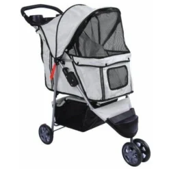 Bc-elec - 5663-0015Agrey Poussette Pour Animaux à 3 Roues, Coloris Gris