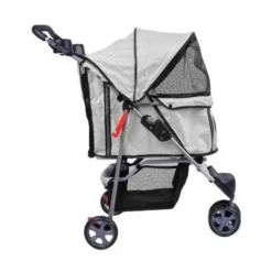 Bc-elec - 5663-0015Agrey Poussette Pour Animaux à 3 Roues, Coloris Gris -Promos Patto Chou Boutique 138836 3