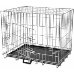 Cage Métallique Et Pliable Pour Chiens M VidaXL