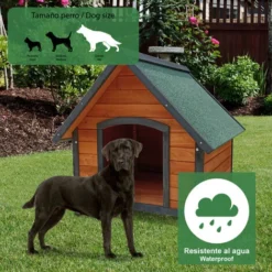 Niche Pour Chien Grand En Bois Gardiun Loki 99x82x86 Cm Avec Toit à 2 Pentes Et Toiture En Asphalte 8 Niche Pour Chien Grand En Bois Gardiun Loki 99x82x86 Cm Avec Toit à 2 Pentes Et Toiture En Asphalte -Promos Patto Chou Boutique 15545482 4