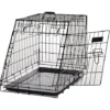 PawHut Cage De Transport Pour Chien Taille L Dim. 76L X 48l X 55H Cm Métal Noir
