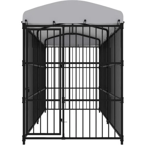 Chenil D'extérieur Avec Toit Pour Chiens 300x150x210 Cm VidaXL 2 Chenil D'extérieur Avec Toit Pour Chiens 300x150x210 Cm VidaXL – Image 2