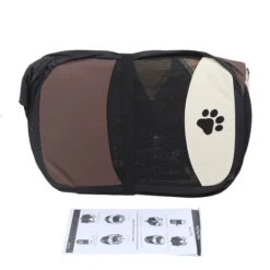 Hofuton Parc à Chiot, Enclos Pour Petits Animaux, Café Et Blanc, Matériau: Tissu 600D Oxford -Promos Patto Chou Boutique 19490144 4