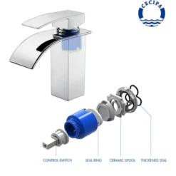 Cecipa Robinet Lavabo Cascade Mitgeur De Lavabo En Laiton Chromé Pour Salle De Bain Design Unique 7 Cecipa Robinet Lavabo Cascade Mitgeur De Lavabo En Laiton Chromé Pour Salle De Bain Design Unique -Promos Patto Chou Boutique 19506256 3