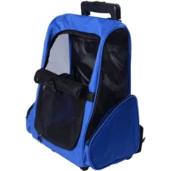 PawHut 2 En 1 Trolley Chariot Sac à Dos Sac De Transport à Roulettes Pour Chien Chat 8 PawHut 2 En 1 Trolley Chariot Sac à Dos Sac De Transport à Roulettes Pour Chien Chat -Promos Patto Chou Boutique 2200825 4