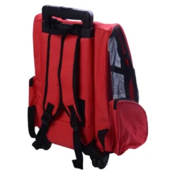 PawHut 2 En 1 Trolley Chariot Sac A Dos Sac De Transport A Roulettes Pour Chien Chat -Promos Patto Chou Boutique 2200826 4