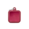 Medaille Hushtag Carre Alu Rouge