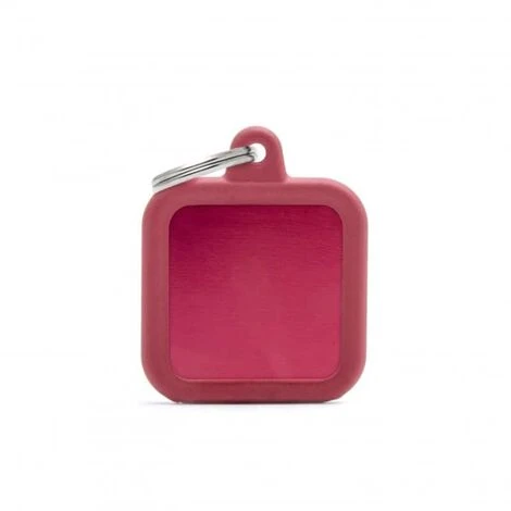 Medaille Hushtag Carre Alu Rouge 1 Medaille Hushtag Carre Alu Rouge
