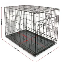 Cage De Transport Pliable En Fil Métallique Petits Animaux Caisse De Transport Métallique Taille XL -Promos Patto Chou Boutique 2761291 4