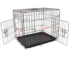 Cage De Transport Pliable En Fil Métallique Petits Animaux Caisse De Transport Métallique Taille S -Promos Patto Chou Boutique 2761293 3
