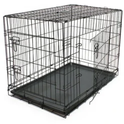 Cage De Transport Pliable En Fil M�tallique Petits Animaux Caisse De Transport M�tallique Taille L