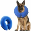LITZEE Collier Pour Chien Collier De Chien Gonflable De Protection Collier De Protection Collier Pour Animaux De Compagnie Réglable Collier De Protection Confortable Avec Velcro XL