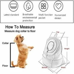 LITZEE Sac à Dos De Transport Pour Chien Et Chat Pour Animal De Compagnie Pet Carrier Pour Petit Pet En Plein Air Randonnée Camping -33x30x24cm -Promos Patto Chou Boutique 27988587 4