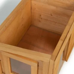 Maison Pour Chat Niche En Bois Avec Porte Basculante à Lamelles 7 Maison Pour Chat Niche En Bois Avec Porte Basculante à Lamelles -Promos Patto Chou Boutique 28402332 3