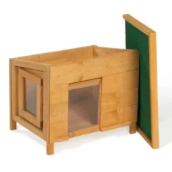Maison Pour Chat Niche En Bois Avec Porte Basculante à Lamelles 9 Maison Pour Chat Niche En Bois Avec Porte Basculante à Lamelles -Promos Patto Chou Boutique 28402332 5