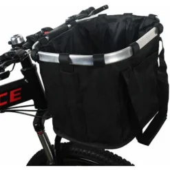 Kueatily Panier De Vélo Support Pour Chien Pliable Amovible, Avec Panier De Guidon De Vélo Réglable Libération Rapide Facile à Iinstaller