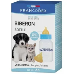 Biberon Chiot Et Chaton + 2 Tetines