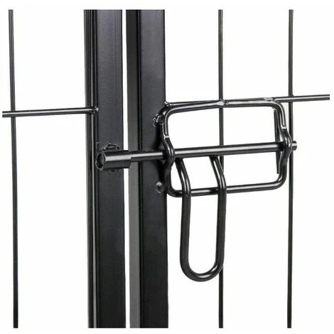 Parc Enclos Pour Petits Chiens Chiots Lapin Exterieur Interieur 80 X 60 Cm 6 Panneaux Avec Porte Noir 2 Parc Enclos Pour Petits Chiens Chiots Lapin Exterieur Interieur 80 X 60 Cm 6 Panneaux Avec Porte Noir – Image 2