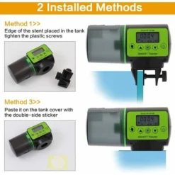 LITZEE Automatique Chargeur De Poisson Distributeur Pour Le Réservoir D'aquarium Minuterie Pour Vacances, Week-End, Vacances Convient Distributeur De Nourriture De Poisson De Capacité 200ml -Promos Patto Chou Boutique 32755221 3