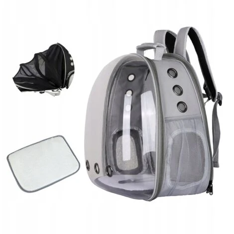 Sac à Dos Pour Chat Sac à Bulles, Petit Sac à Dos Pour Chien Pour Petits Chiens, Space Capsule Pet Carrier Dog Randonnée Sac à Dos Transporteur De Voyage Approuvé Par La Compagnie Aérienne - Gris 1 Sac à Dos Pour Chat Sac à Bulles, Petit Sac à Dos Pour Chien Pour Petits Chiens, Space Capsule Pet Carrier Dog Randonnée Sac à Dos Transporteur De Voyage Approuvé Par La Compagnie Aérienne - Gris