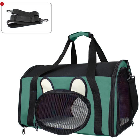 Sac De Transport Pour Animaux, Sac Pour Chats Et Chiens, 50 X 31 X 29 Cm, Vert, Matériau: Mesh Material, Polyester 1 Sac De Transport Pour Animaux, Sac Pour Chats Et Chiens, 50 X 31 X 29 Cm, Vert, Matériau: Mesh Material, Polyester