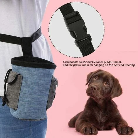 LangRay Pet Treat Bag Dog Obéissance Formation Pochette Taille Pet Reward Pouch Bait Bag Sac De Rangement Multifonctionnel Pour Animaux De Compagnie Avec Et Intégré Poop Sac Distributeur(Bleu) 2 LangRay Pet Treat Bag Dog Obéissance Formation Pochette Taille Pet Reward Pouch Bait Bag Sac De Rangement Multifonctionnel Pour Animaux De Compagnie Avec Et Intégré Poop Sac Distributeur(Bleu) – Image 2