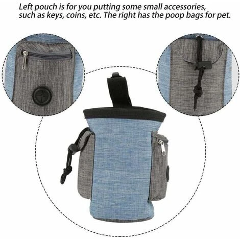 LangRay Pet Treat Bag Dog Obéissance Formation Pochette Taille Pet Reward Pouch Bait Bag Sac De Rangement Multifonctionnel Pour Animaux De Compagnie Avec Et Intégré Poop Sac Distributeur(Bleu) 4 LangRay Pet Treat Bag Dog Obéissance Formation Pochette Taille Pet Reward Pouch Bait Bag Sac De Rangement Multifonctionnel Pour Animaux De Compagnie Avec Et Intégré Poop Sac Distributeur(Bleu) – Image 4