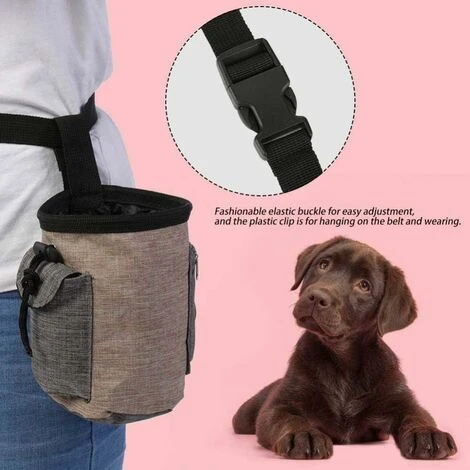 LangRay Pet Treat Bag Dog Obéissance Formation Pochette Taille Pet Reward Pouch Bait Bag Sac De Rangement Multifonctionnel Pour Animaux De Compagnie Avec Et Intégré Poop Sac Distributeur(Marron) 3 LangRay Pet Treat Bag Dog Obéissance Formation Pochette Taille Pet Reward Pouch Bait Bag Sac De Rangement Multifonctionnel Pour Animaux De Compagnie Avec Et Intégré Poop Sac Distributeur(Marron) – Image 3