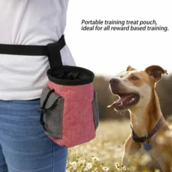 LangRay Pet Treat Bag Dog Obéissance Formation Pochette Taille Pet Reward Pouch Bait Bag Sac De Rangement Multifonctionnel Pour Animaux De Compagnie Avec Et Intégré Poop Sac Distributeur(Rose) -Promos Patto Chou Boutique 35806694 3