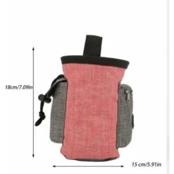 LangRay Pet Treat Bag Dog Obéissance Formation Pochette Taille Pet Reward Pouch Bait Bag Sac De Rangement Multifonctionnel Pour Animaux De Compagnie Avec Et Intégré Poop Sac Distributeur(Rose) -Promos Patto Chou Boutique 35806694 5