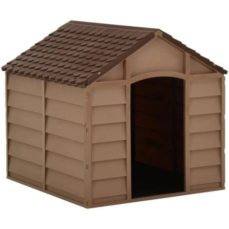 Niche Pour Chiens Marron 71x71,5x68 Cm PP VidaXL 1 Niche Pour Chiens Marron 71x71,5x68 Cm PP VidaXL