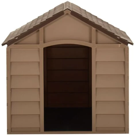 Niche Pour Chiens Marron 71x71,5x68 Cm PP VidaXL 2 Niche Pour Chiens Marron 71x71,5x68 Cm PP VidaXL – Image 2