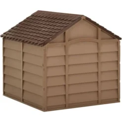 Niche Pour Chiens Marron 71x71,5x68 Cm PP VidaXL 8 Niche Pour Chiens Marron 71x71,5x68 Cm PP VidaXL -Promos Patto Chou Boutique 36028963 4