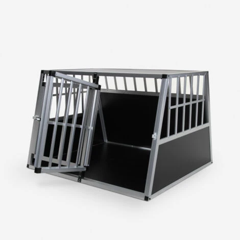 Caisse De Transport Double Pour Chien Cage Rigide En Aluminium 104x91x71cm Skaut XL 4 Caisse De Transport Double Pour Chien Cage Rigide En Aluminium 104x91x71cm Skaut XL – Image 4