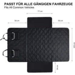 Protection Coffre Voiture Pour Chien Avec Protection Latérale Universelle – Tapis De Protection Robuste Pour Chien, 185 X 103 Cm Couverture De Coffre Pour Toutes Les Voitures -Promos Patto Chou Boutique 39495090 4
