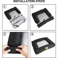 Panier Chien Chat Voiture 3 En 1 Siège Auto Chien Voiture Etanche Déhoussable Pour Siège De Voiture - 56x43x10cm 9 Panier Chien Chat Voiture 3 En 1 Siège Auto Chien Voiture Etanche Déhoussable Pour Siège De Voiture - 56x43x10cm -Promos Patto Chou Boutique 39635402 5