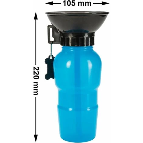 Gourde Avec écuelle Intégrée De 600 Ml Macaron - Pour Chien - Idéale Pour Voyage En Voiture Bleu 2 Gourde Avec écuelle Intégrée De 600 Ml Macaron - Pour Chien - Idéale Pour Voyage En Voiture Bleu – Image 2