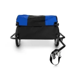 Mountee Attelage Pour Vélo Remorque 130l 60kg Tubes D'acier Bleu-noir -Promos Patto Chou Boutique 42753339 3